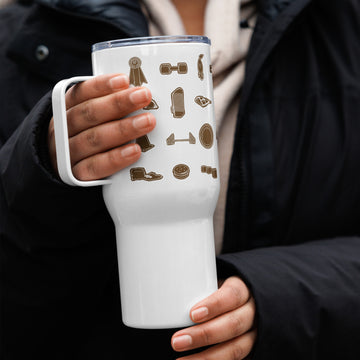 GINGERBREAD DOG SPORT TRAVEL MUG